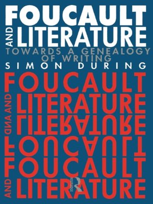 cover image of Foucault and Literature